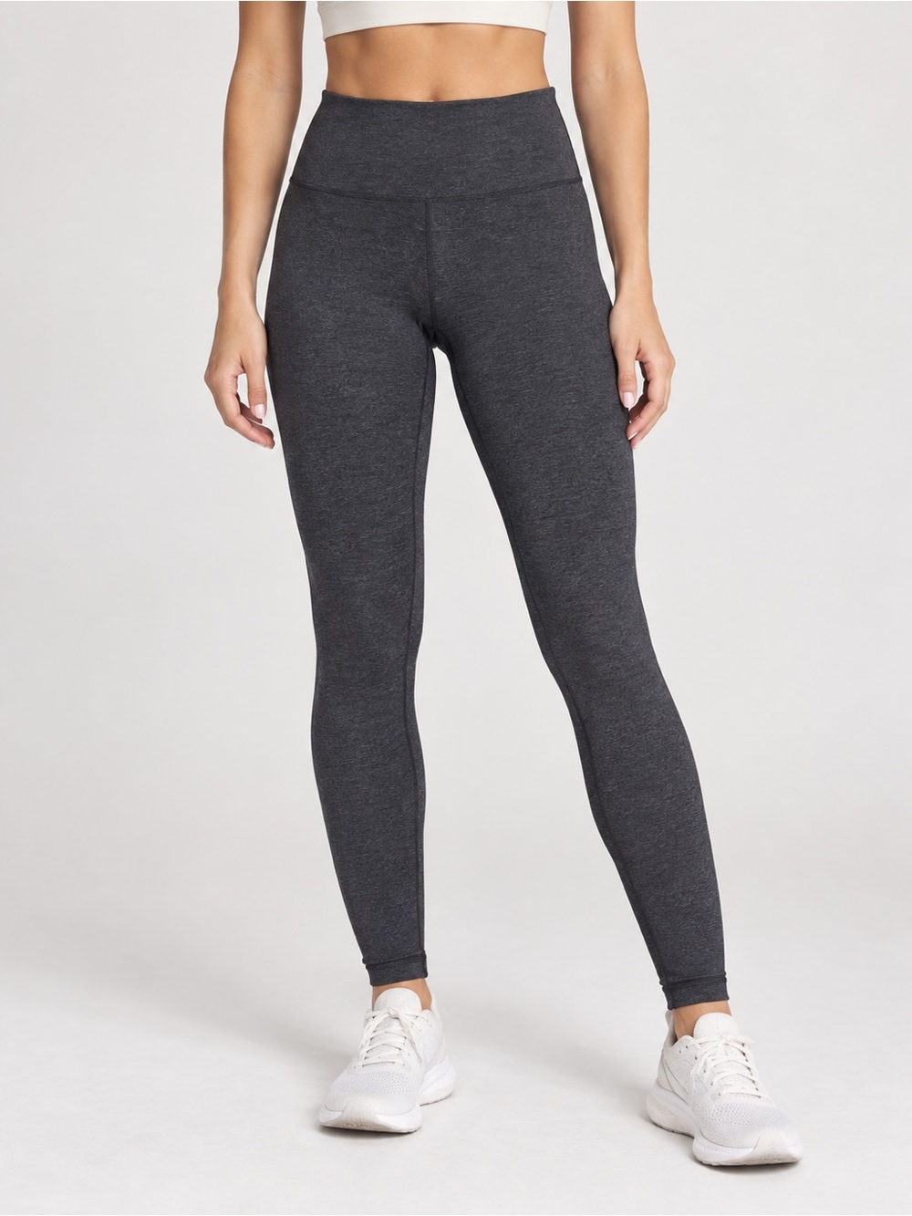 Lululemon Wunder Under High-Rise Tights Heathered Black Charcoal 4 27” inseam